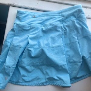 Light Blue Lululemon Pace Rival Skirt